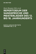 Katalog Der Texte. Jungerer Teil (I - R)