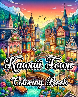 Kawaii Town Coloring Book: Creative & Cute Adult Designs of Little Buildings & Homes for Stress Relief - Caleb, Sophia