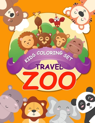 Kids Coloring Set Travel Zoo: Coloring Travel Kit Zoo Animals Book For Kids Ages 2 - 5 - Mandalas, Daniel