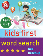 kids first word search: Easy Large Print Word Find Puzzles for Kids - Color in the words!