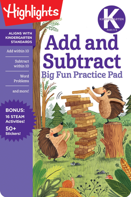 Kindergarten Add and Subtract Big Fun Practice Pad - Highlights Learning (Creator)