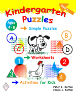 Kindergarten Puzzles - Level 1: Simple Puzzles, Worksheets, and Activities for Kids