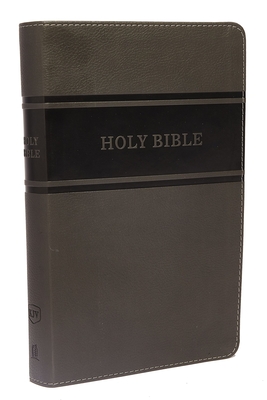 KJV, Deluxe Gift Bible, Imitation Leather, Gray, Red Letter Edition - Thomas Nelson