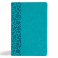 KJV Giant Print Reference Bible, Teal Leathertouch