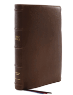 KJV Holy Bible: Giant Print with 53,000 Cross References, Brown Premium Goatskin Leather, Premier Collection, Comfort Print: King James Version