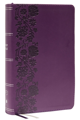 KJV Holy Bible: Large Print Single-Column with 43,000 End-Of-Verse Cross References, Purple Leathersoft, Personal Size, Red Letter, (Thumb Indexed): King James Version - Thomas Nelson