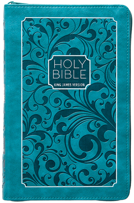 KJV Holy Bible Zip Turquoise - 
