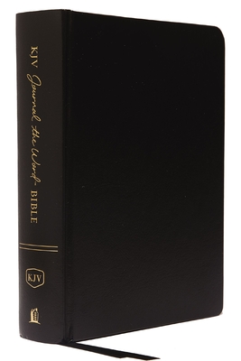 KJV, Journal the Word Bible, Hardcover, Black, Red Letter Edition, Comfort Print: Reflect, Journal, or Create Art Next to Your Favorite Verses - Thomas Nelson