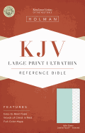 KJV Large Print Ultrathin Reference Bible, Mint Green LeatherTouch, Indexed