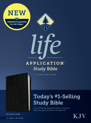 KJV Life Application Study Bible, Third Edition (Bonded Leather, Black, Red Letter) - Tyndale (Creator)