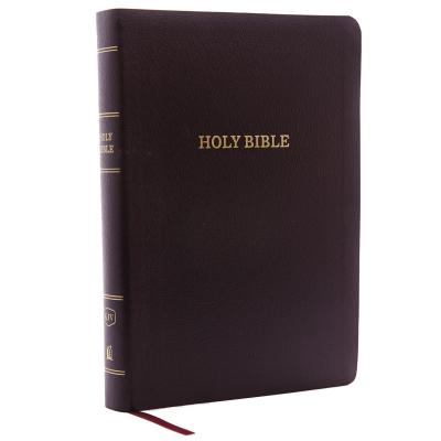 KJV, Reference Bible, Giant Print, Bonded Leather, Burgundy, Indexed, Red Letter Edition - Thomas Nelson