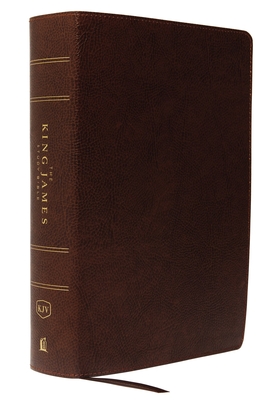 KJV, The King James Study Bible, Bonded Leather, Brown, Thumb Indexed, Red Letter, Full-Color Edition: Holy Bible, King James Version - Thomas Nelson