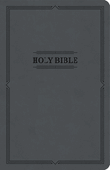 KJV Thinline Bible, Value Edition, Charcoal Leathertouch