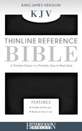 KJV Thinline Reference Bible, Flexisoft (Red Letter, Imitation Leather, Black)