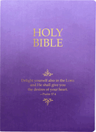 Kjver Holy Bible, Delight Yourself in the Lord Life Verse Edition, Large Print, Berry Ultrasoft: (King James Version Easy Read, Red Letter, Pink, Psalm 37:4)