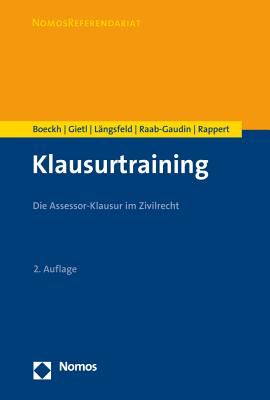 Klausurtraining: Die Assessor-Klausur Im Zivilrecht - Boeckh, Walter, and Gietl, Andreas, and Langsfeld, Alexander Mh