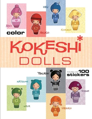 Kokeshi Dolls Coloring Book - 