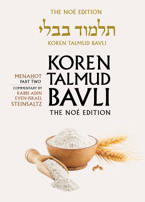 Koren Talmud Bavli: v. 36: Menahot Part 2, English - Steinsaltz, Adin
