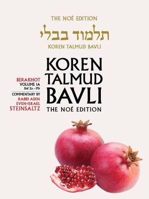 Koren Talmud Bavli, Volume 1a: Berakhot, Daf 2a-17b, Noe Color - Steinsaltz, Adin