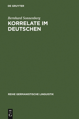 Korrelate Im Deutschen - Sonnenberg, Bernhard