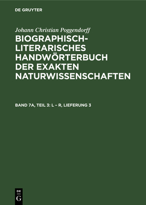 L - R, Lieferung 3 - Zaunick, Rudolf (Editor), and Sali?, Hans (Editor), and K?hn, Heidi (Editor)