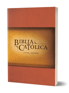 La Biblia Catlica: Tapa Blanda, Tamao Grande, Letra Grande. Rstica, Roja / Catholic Bible