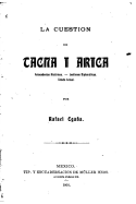 La Cuestion de Tacna I Arica, Antecedentes Historicos