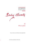 La Revue Des Lettres Modernes: Prose Et Poesie