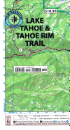 Lake Tahoe Recreation Map: Shaded-Relief Topo Map