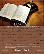 Language an Introduction to the Study of Speech