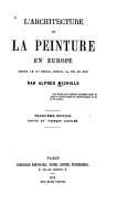 L'Architecture et la peinture en Europe