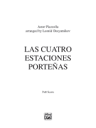 Las Cuatro Estaciones Porteñas: For Solo Violin and String Orchestra, Full Score