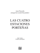 Las Cuatro Estaciones Porteñas: For Solo Violin and String Orchestra, Part