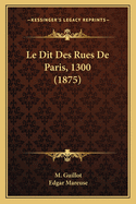 Le Dit Des Rues de Paris, 1300 (1875)