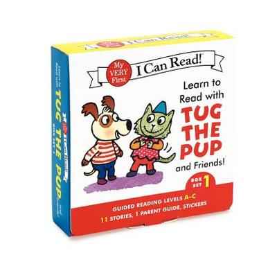 Learn to Read with Tug the Pup and Friends! Box Set 1: A Box of 11 stories, 1 parent guide, and reward stickers for Beginning Readers; Reading Level A-C - Wood, Dr. Julie M.