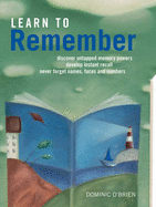 Learn to Remember - O'Brien, Dominic