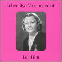 Lebendige Vergangenheit: Lea Piltti - Erich Zimmermann (vocals); Friedbert Sammler (cembalo); Hans Reinmar (vocals); Helge Rosvaenge (vocals);...