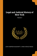 Legal and Judicial History of New York; Volume 3