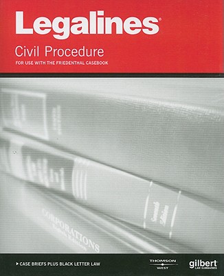 Legalines on Civil Procedure, Keyed to Friedenthal - Staff, Publisher's Editorial