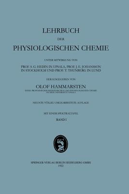 Lehrbuch Der Physiologischen Chemie - Hammarsten, Olof