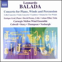 Leonardo Balada: Concerto for Piano, Winds and Percussion - Ashan Pillai (viola); Carnegie Mellon Wind Ensemble; David Premo (cello); Enrique Graf (piano)