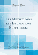 Les Mtaux Dans Les Inscriptions gyptiennes (Classic Reprint)