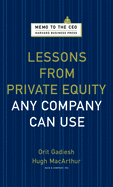 Lessons from Private Equity