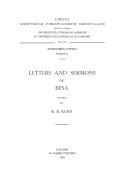 Letters and Sermons of Besa: T.