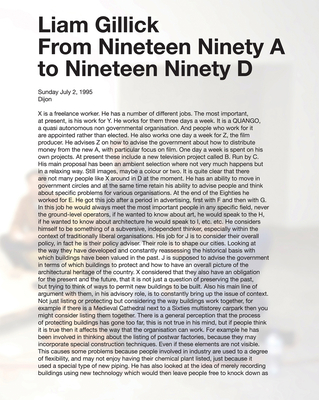 Liam Gillick: From Nineteen Ninety A to Nineteen Ninety D - Eccles, Tom (Editor), and Aupetitallot, Yves (Editor), and O'Neill, Paul