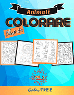 Libro da colorare animali - Vol 5: libro da colorare per bambini - antistress - Ottimo regalo - libro di attivit? per bambini 4-9 anni