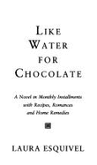 Like Water for Chocolate