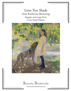Lime Tree Shade Cross Stitch Pattern - Amy Katherine Browning: Regular and Large Print Chart