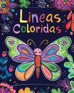 Lineas Coloridas: Aprendiendo L?neas y Colores - Actividad de colorear mariposas para nios