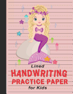 Lined Handwriting Practice Paper for Kids: Workbook for Writing Letters (Alphabet) & Numbers - Owls